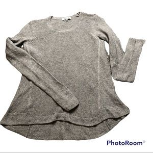 riverside textured gray sweater crew neck Madewell size XS